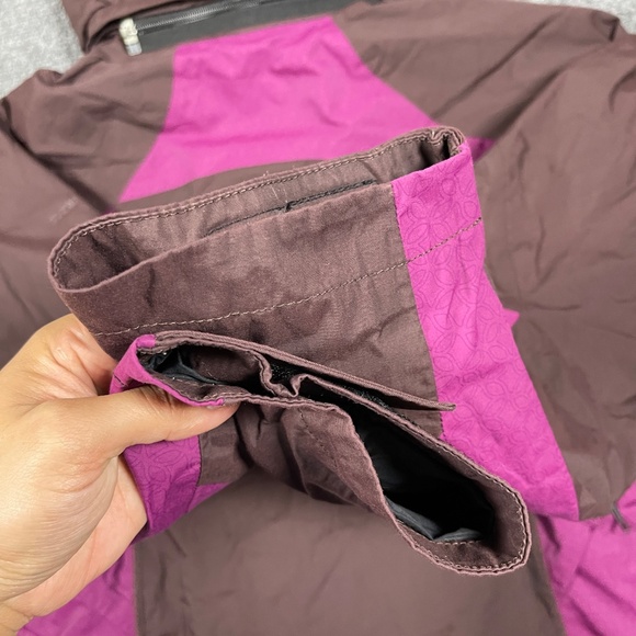 Columbia Titanium Omni-Tech Womens XL Pink Brown Waterproof Breathable Jacket - Picture 9 of 14
